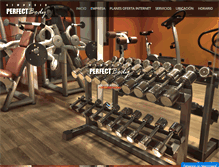 Tablet Screenshot of perfectbody.cl